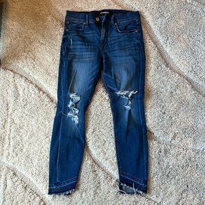 Xpress cropped legging jean midrise size 0